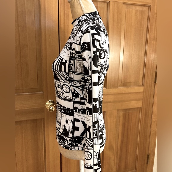 Luxury Pop Art Printed Blouse. - Picture 12 of 16